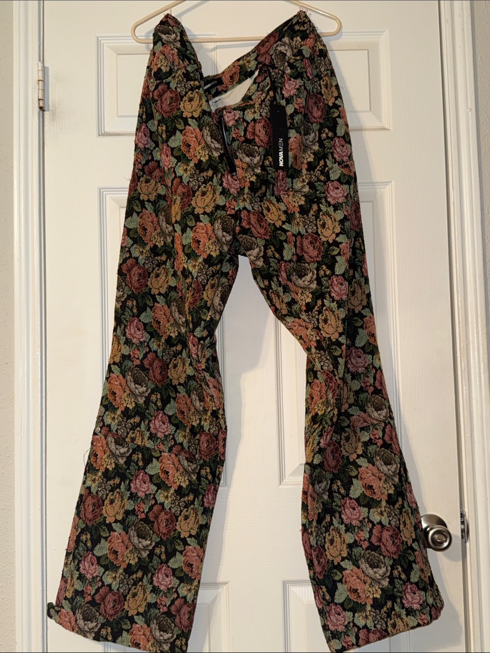 Bellevue Flared Tapestry Carpenter Pants